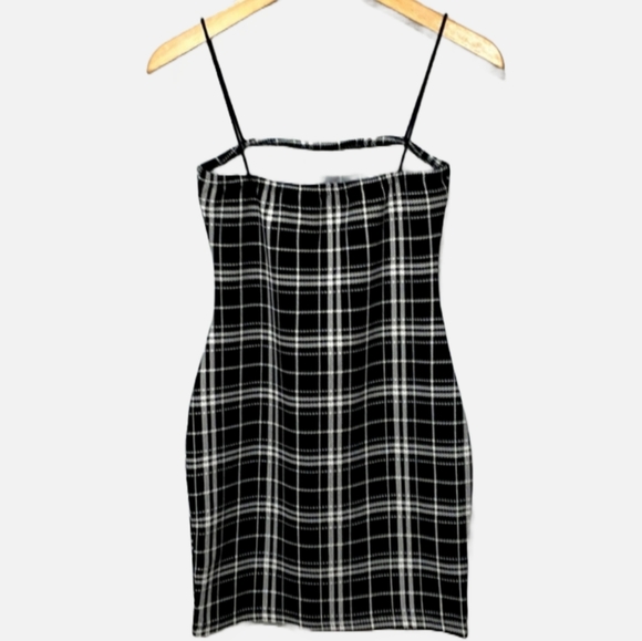 SHEIN Spaghetti Strap Plaid Dress X-Small - Picture 5 of 10